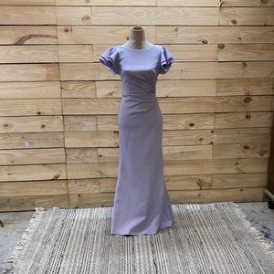 Formal lilac gown prom bridesmaid dress